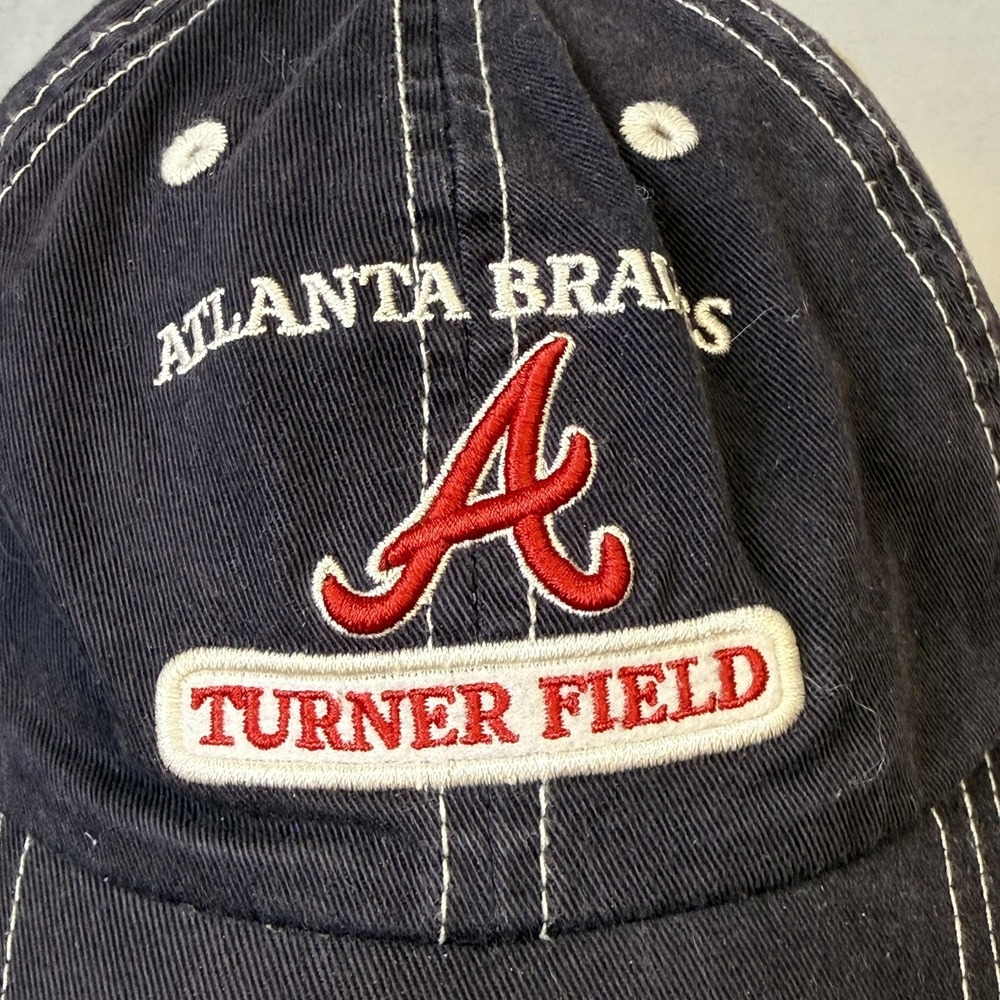 Atlanta Braves‎ Hat Cap Strap Back Mens One Size Turner Field MLB Baseball - Picture 2 of 13
